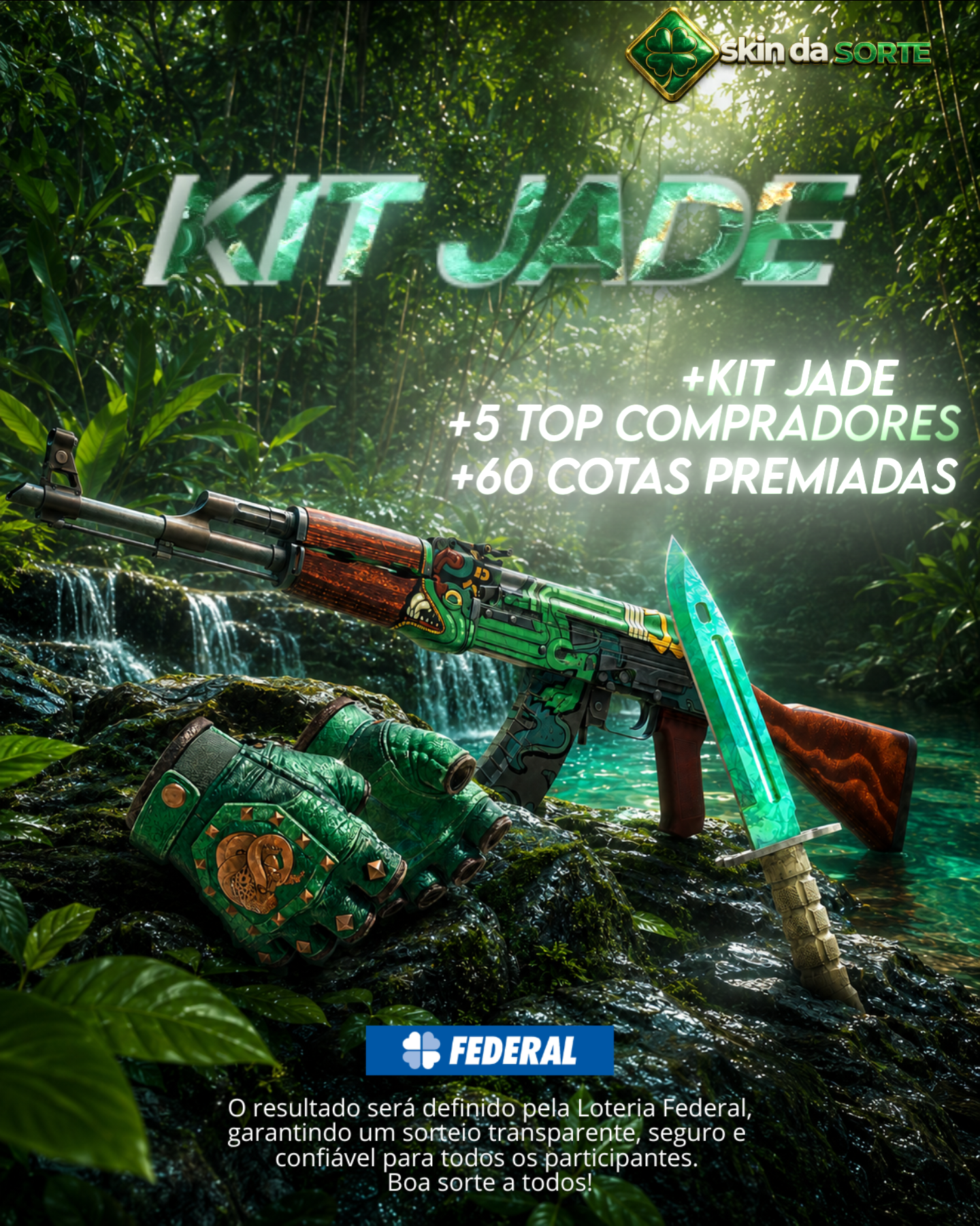050826 - KIT JADE + TOP 5 COMPRADORES + 60 COTAS PREMIADAS  